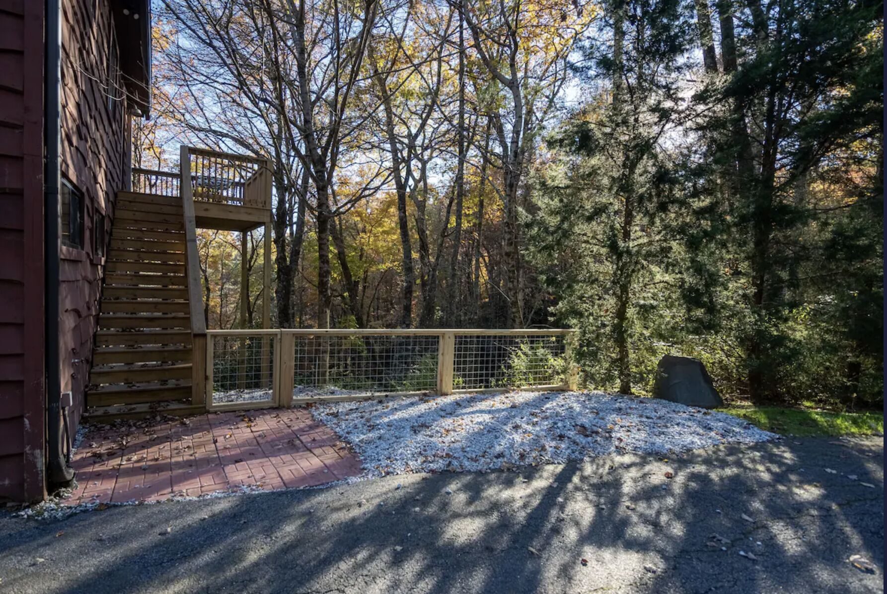 Private entrance to the carriage house
