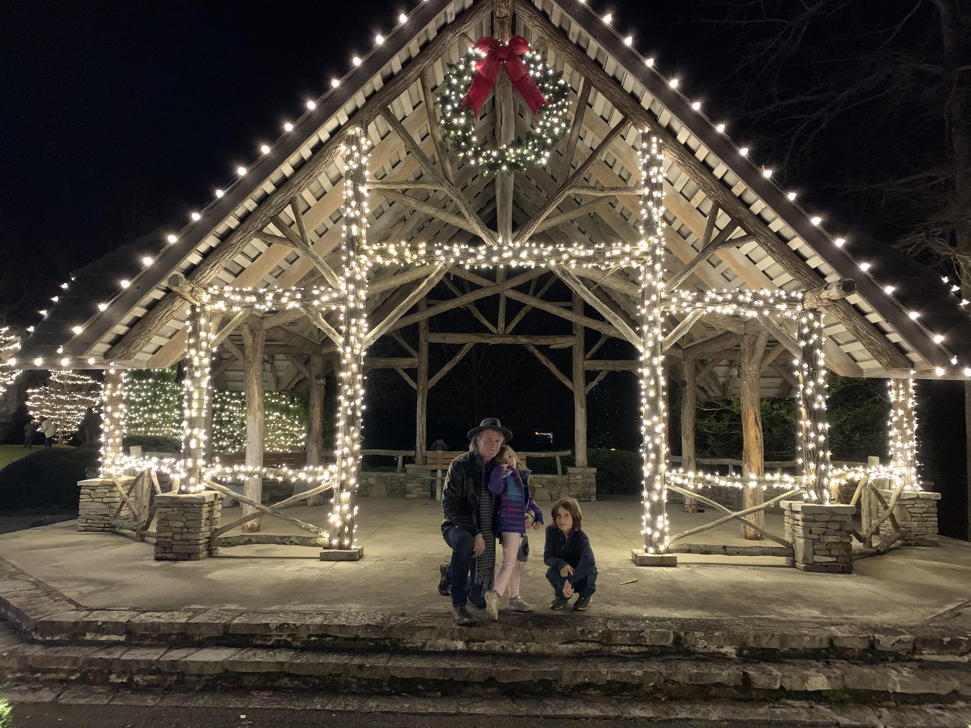 The village of Cashiers, North Carolina at Christmas