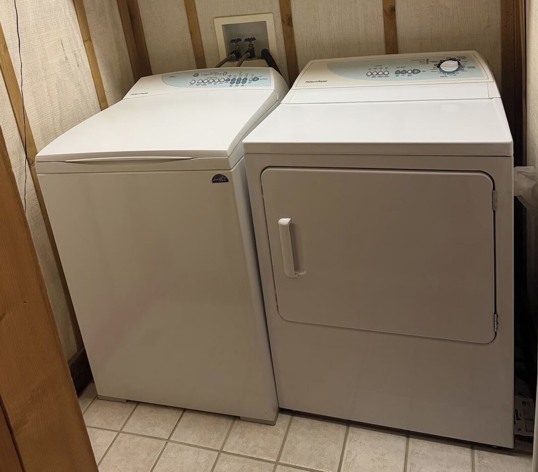 Washer and dryer available to guests